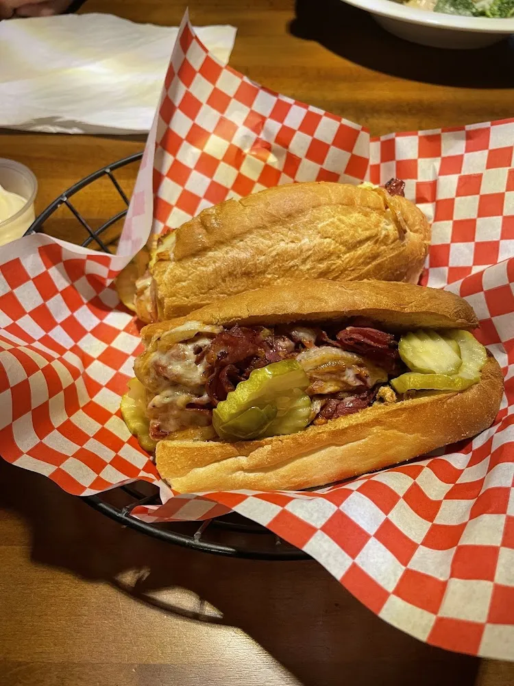 Pastrami Sandwich with Pickles